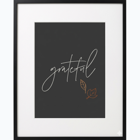 thin black fiber interior decor frame with matte and perspex