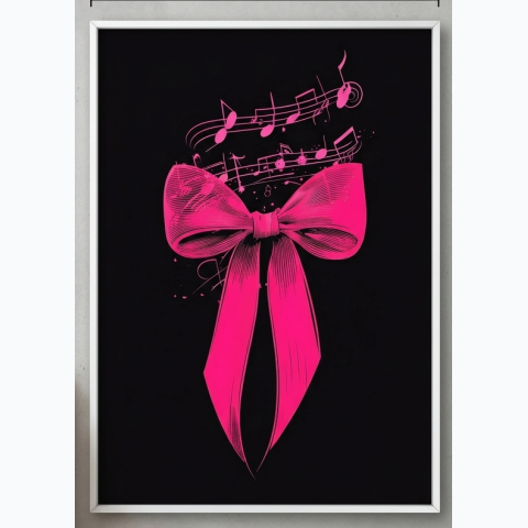 Interior decor framed abstract print and perspex