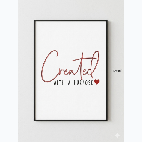 Framed interior decor glossy finished print