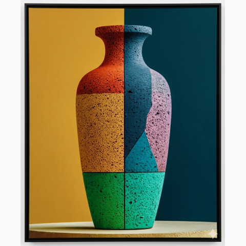 Framed interior decor glossy finished print