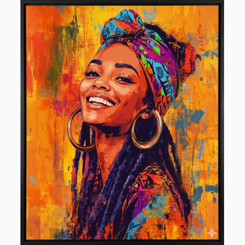 Framed interior decor glossy finished print