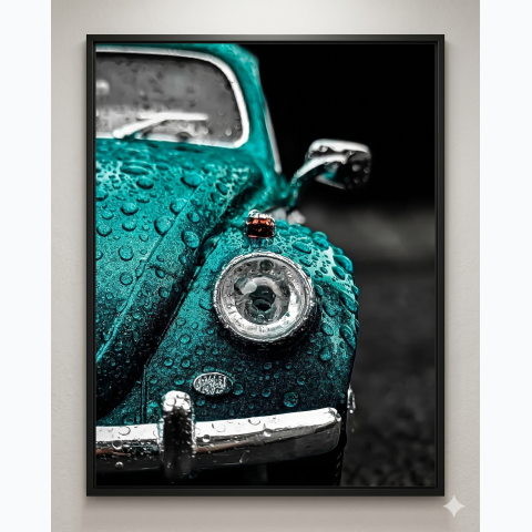 Framed interior decor glossy finished print