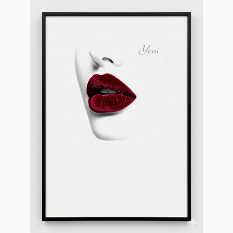 Framed interior decor glossy finished print