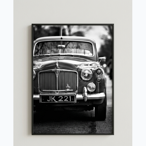 Interior decor framed abstract print