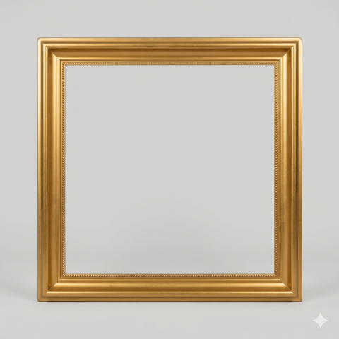 Premium Golden Wooden frame