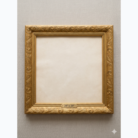 Golden Vintage wooden Frame