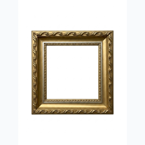 Brass Gold Wooden Frame