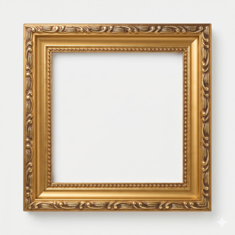 Classic Antique Gold Wooden Frame