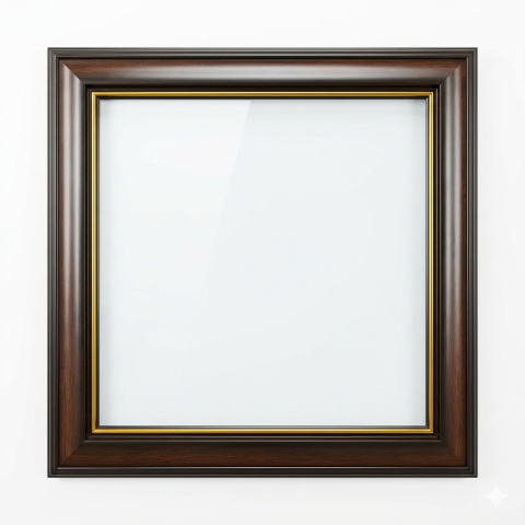 Dark Walnut Brown / Gold Fibre frame