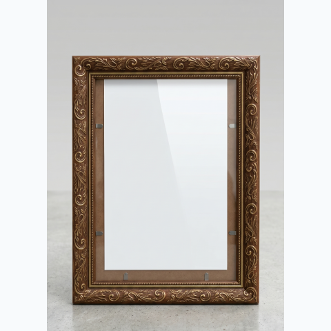 Classic, Ornate Bronze and Gold frame.