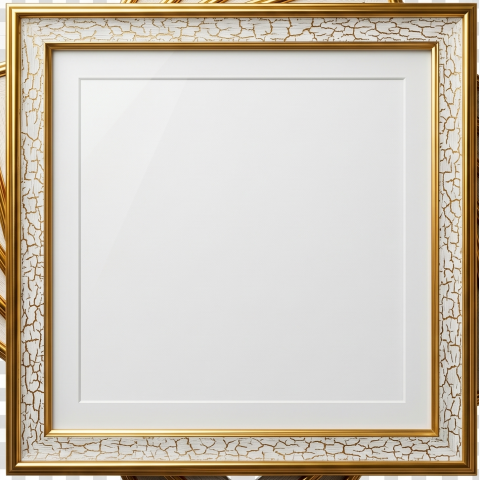 Polished Gold Veining Fibre Frame