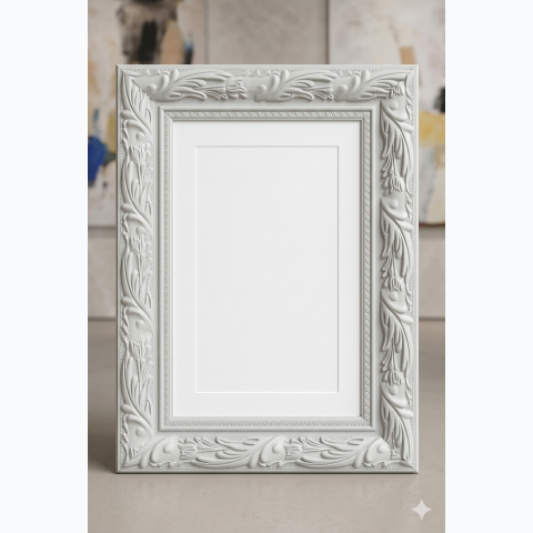 Soft Grey Wooden Frame