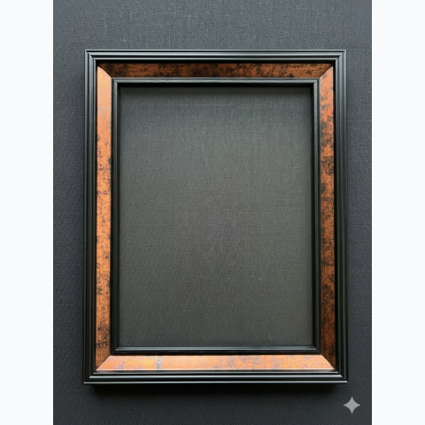 Black and Copper Fibre Frame