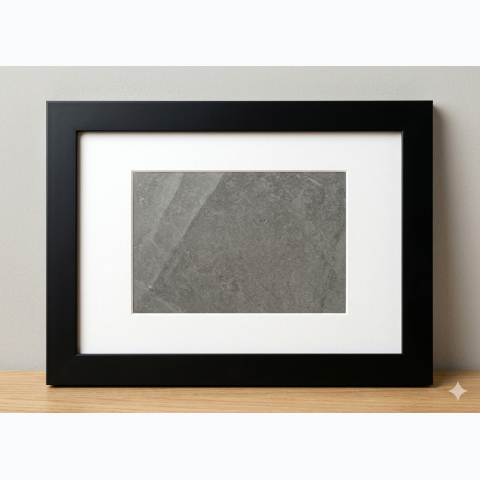Glossy Black Fibre Frame