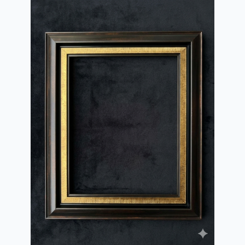 Antique Bronze / Gold Fibre Frame