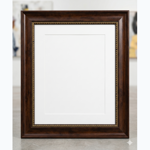 Dark Walnut / Gold Fibre Frame