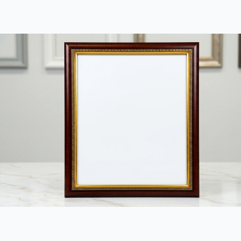 Polished Cherry / Gold Fibre Frame