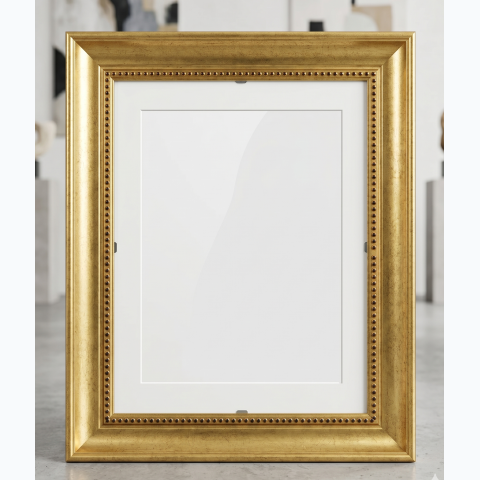Metallic Gold  Gilded Fibre Frame