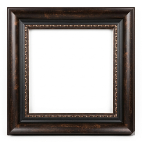 Mahogany / VIntage Gold Fibre Frame