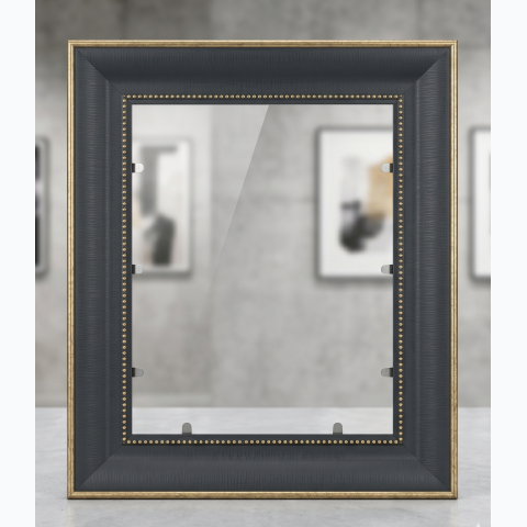 Matte Charcoal / Brushed Gold Fibre Frame