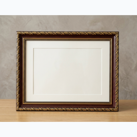 Dark Wood FIbre Frame